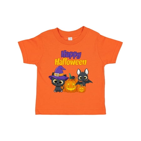 

Inktastic Happy Halloween Black Cat Gift Toddler Boy or Toddler Girl T-Shirt