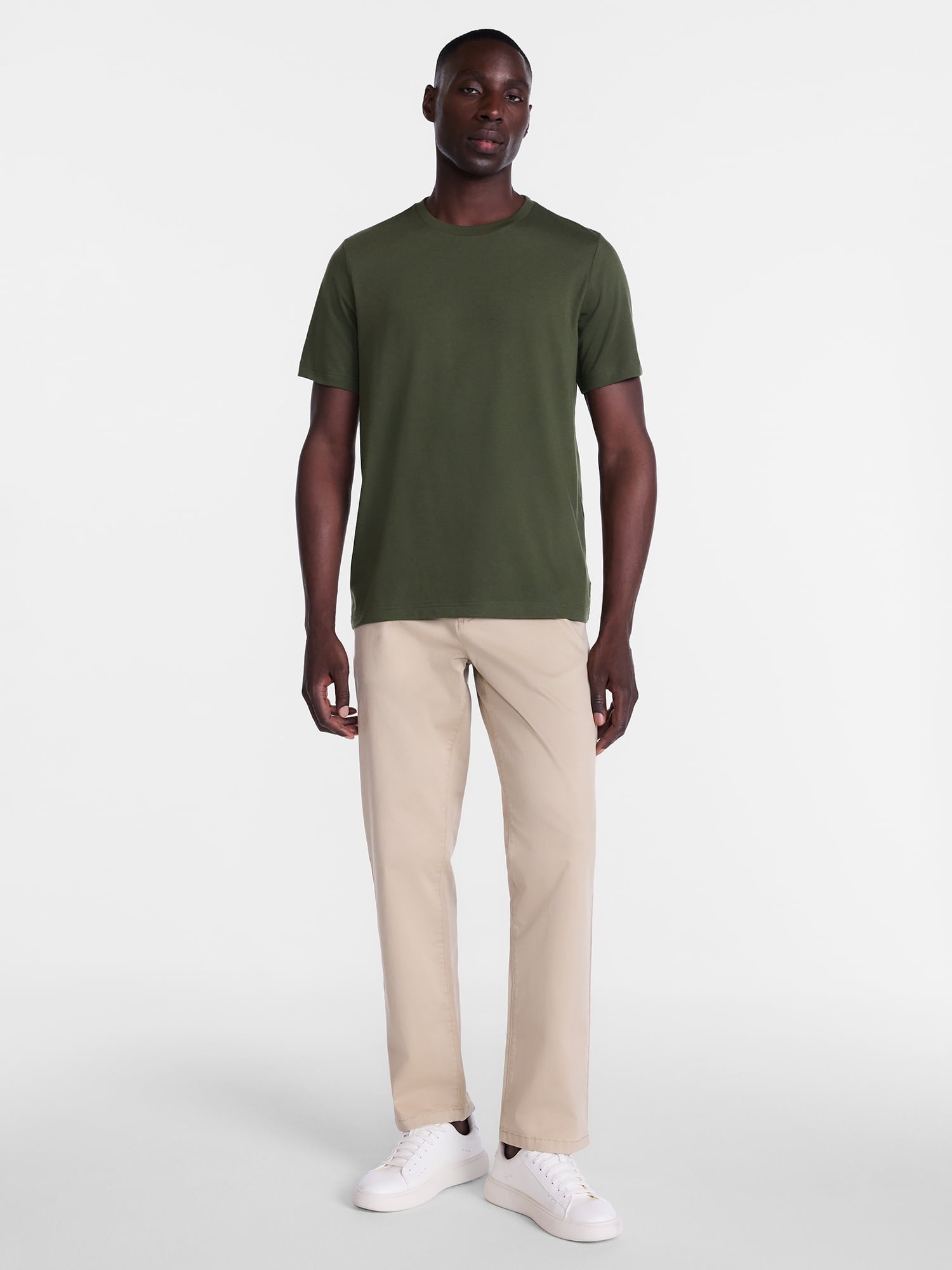 George Men's and Big Men's Crewneck Tee with Short Sleeves, Size XS-3XL