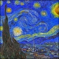 thumbnail image 2 of CafePress - Van Gogh: The Starry Night -  Round Wood Ornament 4", 2 of 2