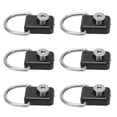 thumbnail image 1 of Yunxwd 6 piezas de anillos en D para kayak, anillo en D para kayak, material de acero inoxidable de plástico resistente a la corrosión, piezas de hebilla de navegación pequeñas y compactas, hebilla en, 1 of 5