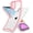 Pink, variant on Luminous Phone Case for iPhone 12 6.1 inch, Fluorescence Glowing in The Darkness Clear Soft TPU Night Shine Back Cover Transparent Shockproof Protector Slim Edge Light up Bumper Case - Pink