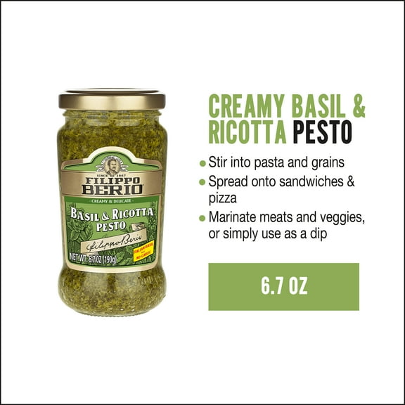 Filippo Berio Basil & Ricotta Pesto 6.7 oz