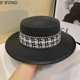 thumbnail image 2 of Sombreros planos de paja para mujer, sombrero de verano a la moda, informal, elegante, para playa y vacaciones, 2 of 4