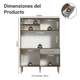 thumbnail image 3 of Mueble de Cocina Compacto Madesa 120cm Marrón/Gris, 3 of 9