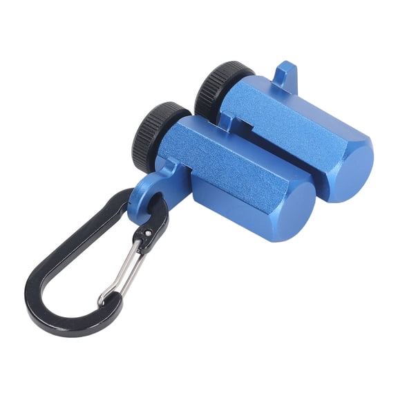 NFTIGB Stair Gauges for Framing Square Tall Stops Attachment Jigs Non Slip Carpentry Measuring Tool with Holder Aluminum Alloy Blue for Woodworking and Stair Layout