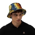 thumbnail image 4 of Fotbe Halloween Fruit Platter Sombrero Tipo Pescador con Estampado – Sombrero de Sol de Algodón de Moda para Playa, Golf, Pesca, 4 of 6