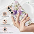 thumbnail image 3 of Allytechgroup Galaxy S24 Case, 2024 Trendy Floral Series TPU Slim Back Cover Shell Shockproof Anti-Scratch Phone Case for Samsung Galaxy S24, Peony, 3 of 5