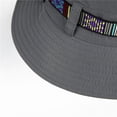 thumbnail image 4 of Fewfanhot Men's & Women's Wide Brim Bucket Hat with Colorful Tribal Webbing, Breathable Eyelets Adjustable Chin Strap, Boho Sun Hat for Festival, Travel, 4 of 6