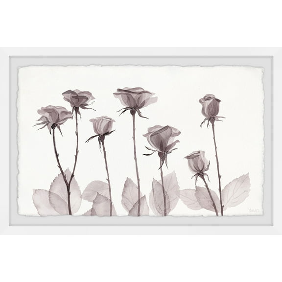 Parvez Taj Purple and Beautiful Framed Painting Print