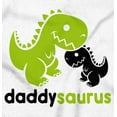 thumbnail image 2 of Fathers Daddysaurus Trex Dinosaur Dad Men's Crewneck Sweatshirt Brisco Brands S, 2 of 5