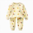 thumbnail image 5 of NOLDARES Boys Cotton Sleepwear Dinosaur Long Sleeve 2 Piece Set Toddler Kids Pjs Soft Comfortable Sleepwear for Boys,Yellow,2-3 Y, 5 of 5