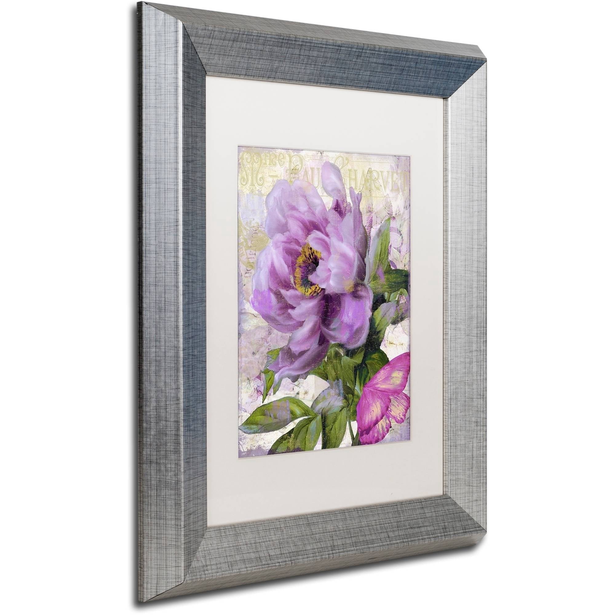 Trademark Fine Art "July" Canvas Art by Color Bakery White Matte, Silver Frame