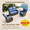 Navy-【Loveseat Sofa】, variant on Hillga Patio Furniture Set Wicker Loveseat Sofa, 2 Swivel Glider Chairs & Side Table, All - Weather Wicker with Cushions,Navy