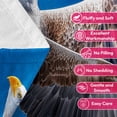 thumbnail image 7 of Flannel Fleece Throw Blanket, Soft Large Throw Blanket, Lightweight Cozy Plush Throw Blanket Fit Sofa Bed, 40"x50", Eagle, 7 of 7