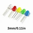 thumbnail image 5 of 3mm/5mm LED Lights Bulbs MultiColor Pack for Hobbyists and Makers, 5 of 10