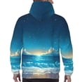 thumbnail image 7 of Lsque Night Sky Beach Scene Pattern Casual Men's Hoodie,Hooded Sweatshirt with Kangaroo Pocket,Pullover Hoodie-3X-Large, 7 of 7