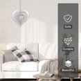 thumbnail image 4 of Muyoka Heart Wind Spinner Acero inoxidable Love Wind Spinner Giratorio de 360 grados Wind Catcher Outdoor 3D Heart Shape Wind Chime Metal Art Craft Adorno colgante para jard铆n Patio Decoraci贸n, 4 of 7