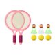 thumbnail image 1 of Raquetas de tenis para niños, juegos de bádminton, raqueta de tenis, juego de agarre cómodo, juguete Rosa, 1 of 9