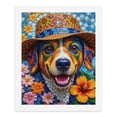 thumbnail image 5 of Paint by Numbers Kit for Adults, Colorful Mosaic Dog With Flowers Paint by Numbers, Easy Paint by Numbers Kit for Adults Beginner, DIY Adult Paint by Number Kits on Canvas, 12x16in Home Decor, 5 of 7