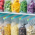 thumbnail image 2 of Zipper Food Fresh-Keeping Storage Bags, Leakproof Freezer Safe Clear Sealed Bags for Fruits, Vegetables, Meat, Grains & Kitchen Food Preservation,S 20pcs, 2 of 5