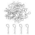 thumbnail image 1 of Uxcell 50pcs 30-Degree Angle RC Body Clips Bent Springy Pins for Model Car Truck Silver, 1 of 7