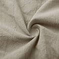 thumbnail image 7 of Linen Dresses for Women Short Sleeve Vintage Boho Dresses V Neck Solid Color Causal Summer Beach Vacation Maxi Dresses, 7 of 7