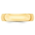 thumbnail image 2 of Auriga Fine Jewelry 14K Yellow Gold 5mm Lightweight Half Round Wedding Band for Women Size 5.5, 2 of 5