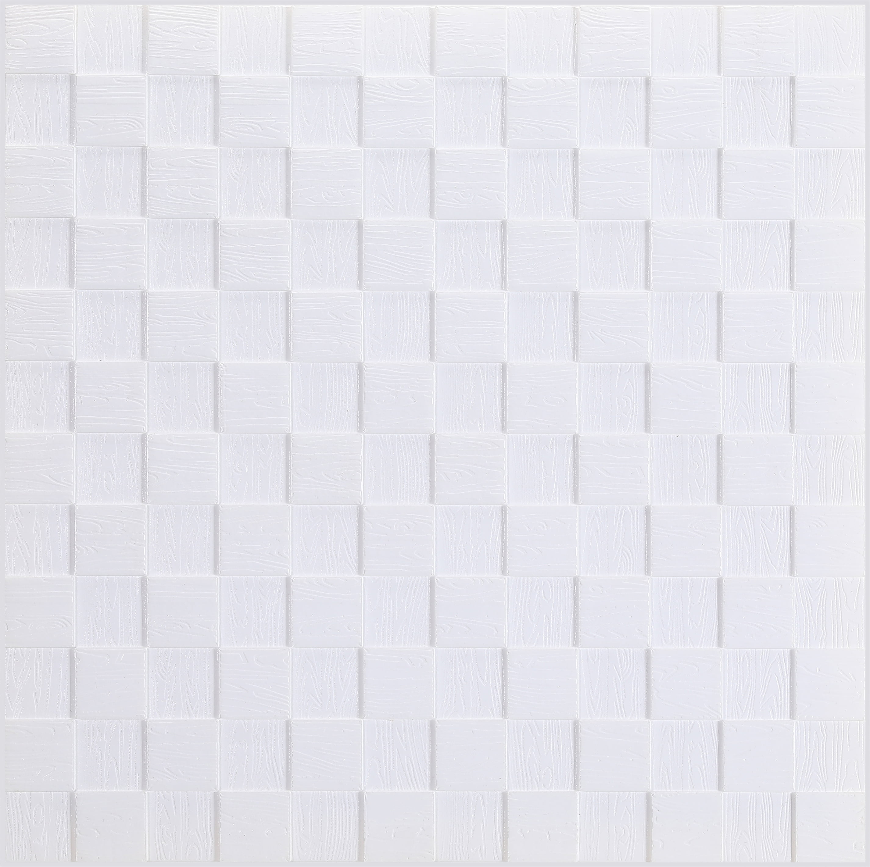 Dundee Deco Peel and Stick 3D Self Adhesive Foam Wallpaper off White