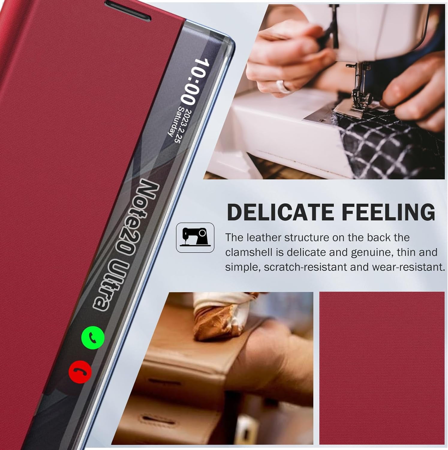 For Samsung Galaxy Note 20 Ultra 5G Clear View Cover For Galaxy 