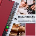 thumbnail image 4 of for Samsung Note 20 Ultra 5G Case View Clear Smart Window Kickstand Note 20 Ultra Case Slim Mirror Hard PC Leather Luxury Flip Case for Samsung Galaxy Note 20 Ultra Cover (Red), 4 of 14