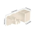 thumbnail image 2 of Hiroekza No-Drill Bathroom Sink Caddy with Hair Dryer Holder Plastic Wall Mounted Storage Rack for Bathroom Accessories White, 2 of 7