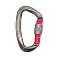 thumbnail image 3 of D Rings Carabiners Small Carabiner Clip Heavy Duty Webbing Release Hook Key Chain Carabiner for Rappelling, Camping, Punching Bags, Caving Gray, 3 of 8