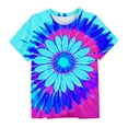thumbnail image 5 of Amidoa Summer Girls Short Sleeve Shirts Pullover Graphic T Shirts Casual Tops Crewneck Girls Basic Tees,Blue,3-4 Years, 5 of 5