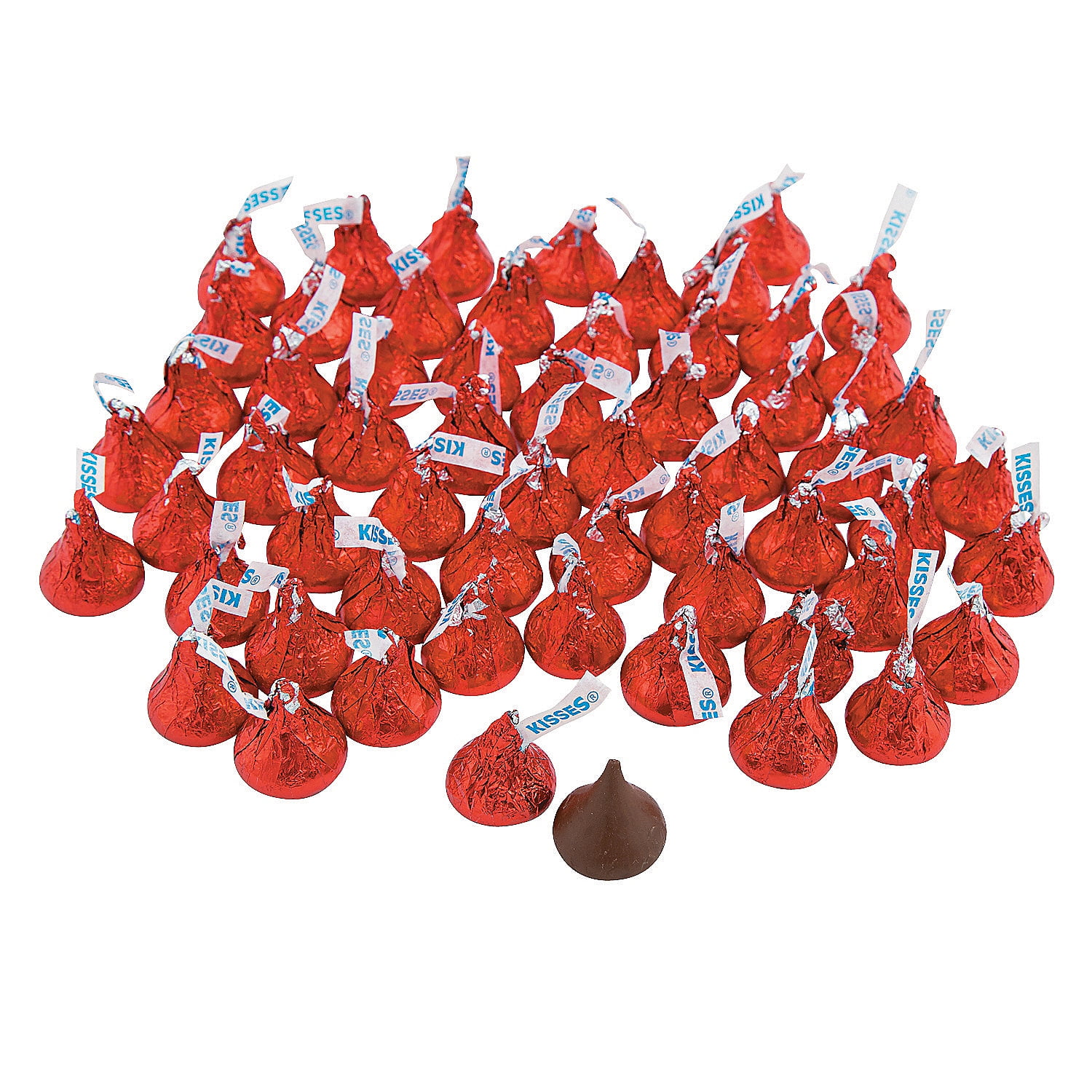 Red Bulk Hershey Kisses (4Lb) Edibles 400 Pieces