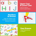 Double Sided Magnetic Letter & Number Board Set Alphabet & Numbers ...