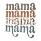 thumbnail image 2 of Women's "mama" Letter Print Round Neck Graphic Tee, Vintage Casual Drop Shoulder Half Sleeve T-shirt For Daily Wear, Ladies Summer outfit, 2 of 7