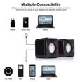 thumbnail image 2 of MesaSe Mini Portable Compact Stereo Small Square 3.5 MM Audio Jack Laptop Desktop Computer USB Speaker, 2 of 6