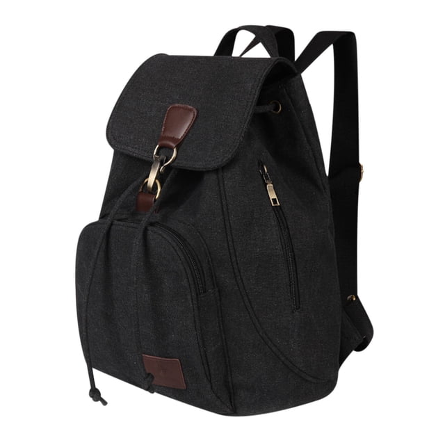 Leodye 1PCS Sac à Dos Vintage en Toile - Sac de Voyage en Plein Air, Randonnée & École - 11.8 x 5.9 x 15.7 Po