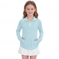 thumbnail image 4 of Ahabrexf Sun Protection Shirts for Girls Boys Solid Color Long Sleeve Top 4 15 Years Size, 4 of 5