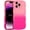 Gradient Pink, variant on for iPhone 14 Pro Max Case 6.7-Inch, Purple Soft Silicone Gel Rubber Phone Cover, Cute Curly Wave Frame Shape Slim TPU Bumper Shockproof Protective Case, Lavender Purple