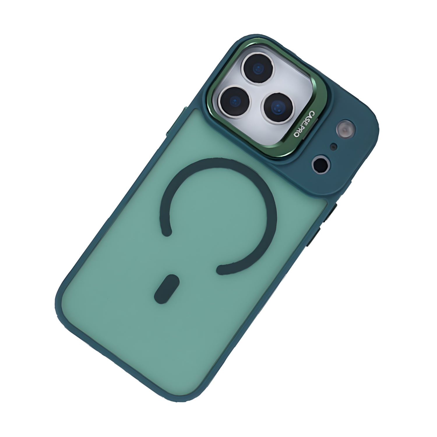 Slim MagSafe Camera Stand Case for iPhone 17 Pro - Green