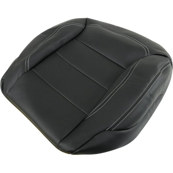 munirater 2Pcs Black Seat Cover Front Leather Bottom Driver Passenger Replacement for 2012-2015 ML250 ML350 ML400 ML500 ML550