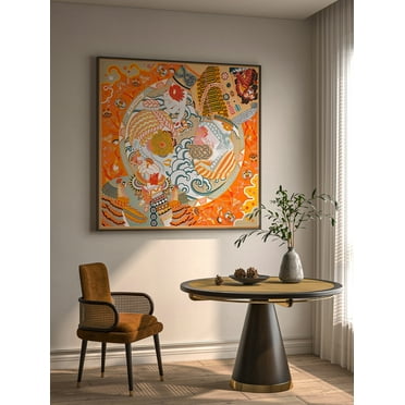 Colorful Art Living Room Decoration Painting Sofa Background Wall Painting Hotel Office High-end Sense Mural Hanging Painting