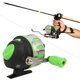 thumbnail image 5 of Carrete de pesca de acero inoxidable de alta velocidad JG35G con carrete de fundición a presión y línea de nailon verde para exteriores, 5 of 8