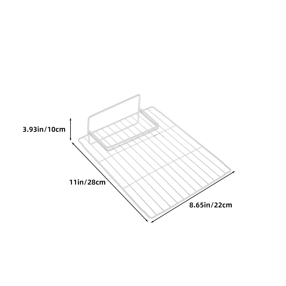 CTIRCHIU 2-Pack Wire Refrigerator Shelf Dividers for Fridge and Freezer, Space Saving Organizers for Efficient Storage