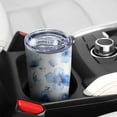 thumbnail image 5 of 20 Oz Pioneer Flower Coffee Tumbler Double Wall Insulated Stainless Steel Water Bottle | Metal Reusable Thermoses Flask with Cup Cap | Leak & Sweat Proof with Anti-Dust Lid, 5 of 7