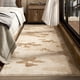 thumbnail image 3 of Alfombra marrón resistente a la suciedad con diseño floral para sala de estar, dormitorio, alfombras antideslizantes para el frente de la cama, alfombras europeas suaves y esponjosas para sala de estu, 3 of 5