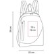 thumbnail image 3 of Paquete 30 piezas Mochila corporativa con bolsillo frontal y malla lateral azul 33 x 39 x 13, 3 of 3