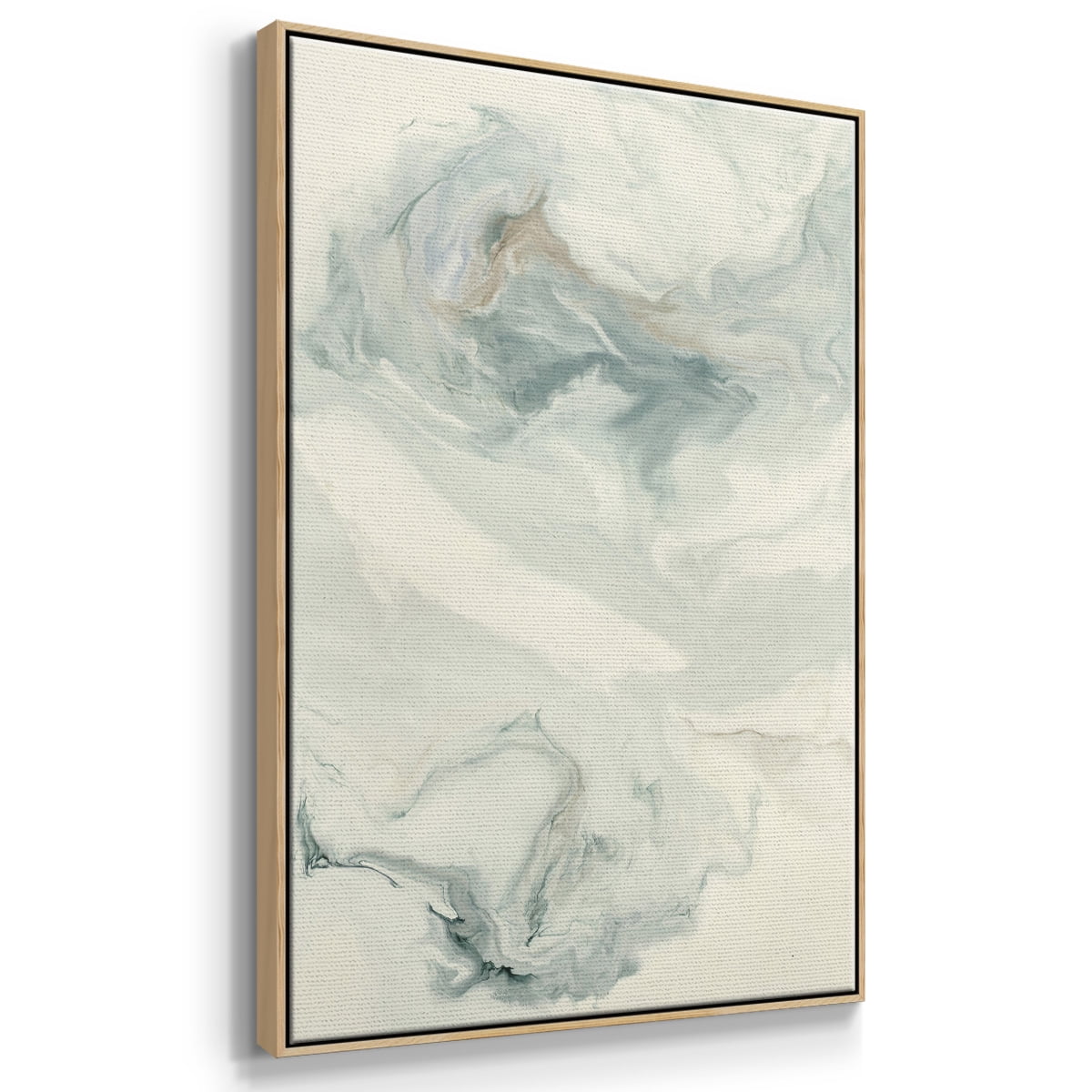 Untitled Framed Premium Gallery Wrapped Canvas - Ready to Hang - 25 x 37 - Natural Wood Floating Frame