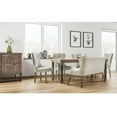 thumbnail image 7 of Michael Amini Crossings Rectangular Wood & Metal Dining Table in Barn Brown, 7 of 7